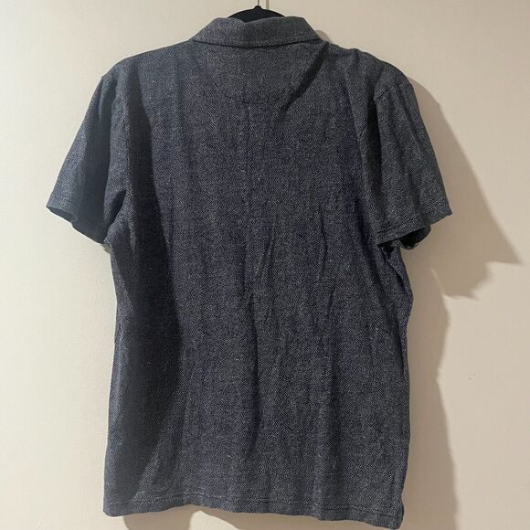 Michael Kors Blue & While Polka-Dot Short Sleeve Polo Mens Medium 100% Cotton - Picture 5 of 7